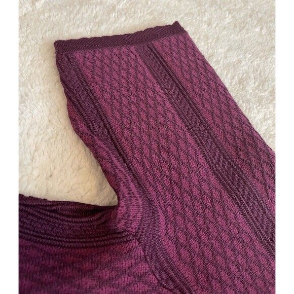 Dressbarn Sweater Knitted Dress Women Size PM Petite M Purple Geometric - Picture 5 of 11